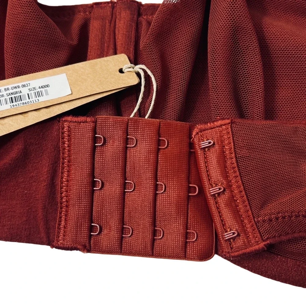 SKIMS Cotton Jersey T-Shirt Underwire‎ Bra Sangria 44DDD